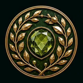 Original emerald olive emblem for 7Riches Club Oliver