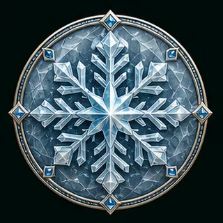 Original ice crystal emblem for 7Riches Club Snow